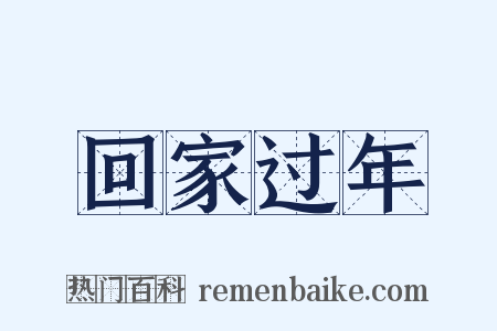 回家过年是什么意思的图片